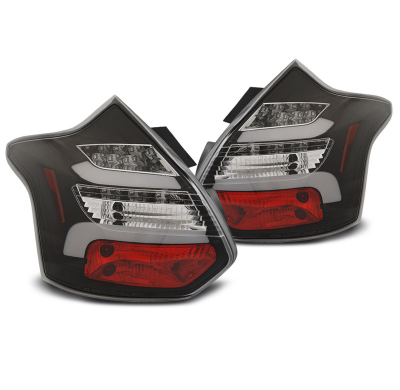 Pilotos Traseros Led Ford Focus 3 11-10.14 Hatchback Negro Led Bar Intermitentes Dinamicos