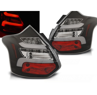 Pilotos Traseros Led Ford Focus 3 11-10.14 Hatchback Negro Led Bar Intermitentes Dinamicos