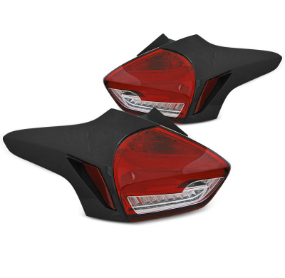 Pilotos Traseros Led Ford Focus 3 15-18 Hatchback Rojo Blanco Intermitente Dinamico Led