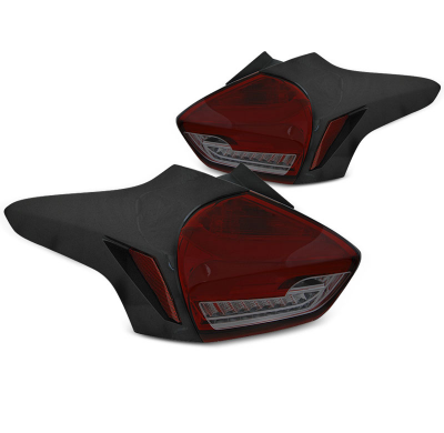 Pilotos Traseros Led Ford Focus 3 15-18 Hatchback Rojo Ahumado Intermitente Dinamico Led