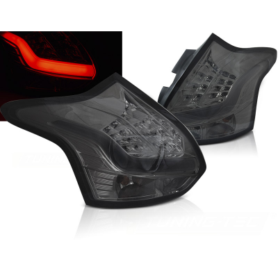 PILOTOS TRASEROS BARRA LED HUMO FORD FOCUS 3 11-10.14 HATCHBACK