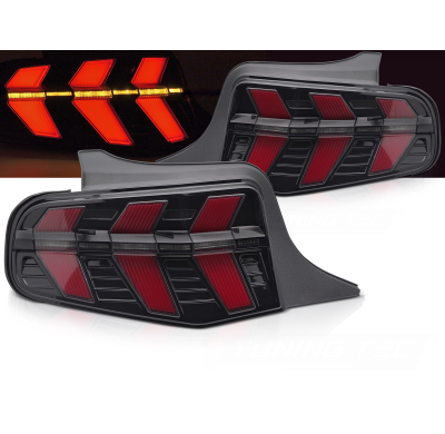 PILOTOS TRASEROS LED NEGRO FORD MUSTANG 10-13