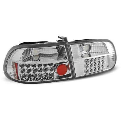Pilotos Traseros Led Honda Civic 09.91-08.95 2d/4d Cromado Led