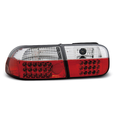 Pilotos Traseros Led Honda Civic 09.91-08.95 2d/4d Rojo/Blanco Led