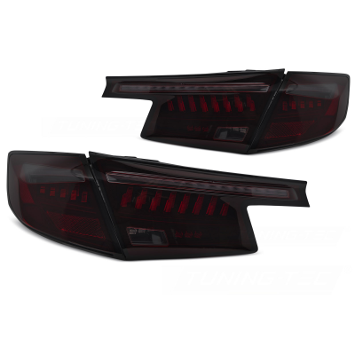 PILOTOS TRASEROS LED NEGRO ROJO AHUMADO para HONDA CIVIC XI 21-HATCHBACK