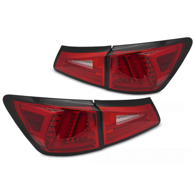 PILOTOS TRASEROS LED ROJOS Y BLANCOS SQL compatibles con LEXUS IS II 06-13