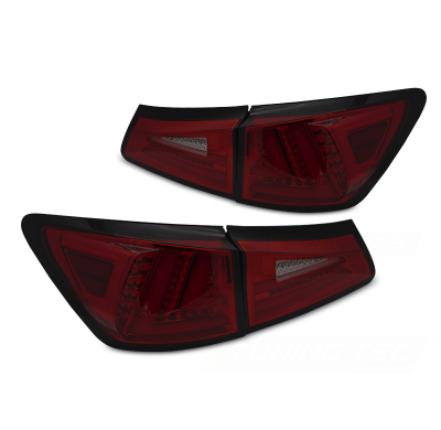 PILOTOS TRASEROS LED AHUMADOS ROJOS LED SQL compatibles con LEXUS IS II 06-13