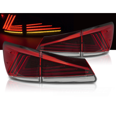 PILOTOS TRASEROS LED LED ROJOS SQL compatibles con LEXUS IS II 06-13