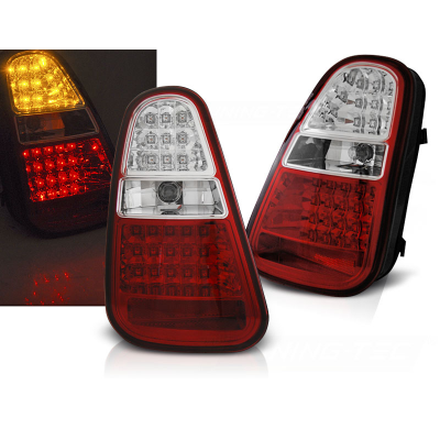 Pilotos Traseros Led Mini Cooper R50 /R52 /R53 04-06 Rojo Blanco Led