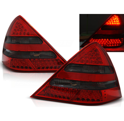 Pilotos Traseros Led Mercedes R170 Slk 04.96-04 Rojo Ahumado Led