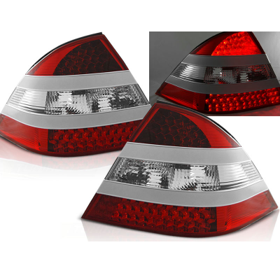 Pilotos Traseros Led Mercedes W220 S-Klasa 09.98-05.05 Rojo/Blanco Led