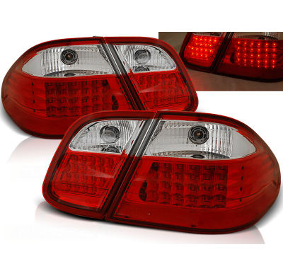 Pilotos Traseros Led Mercedes W208 Clk 03.97-04.02 Rojo/Blanco Led