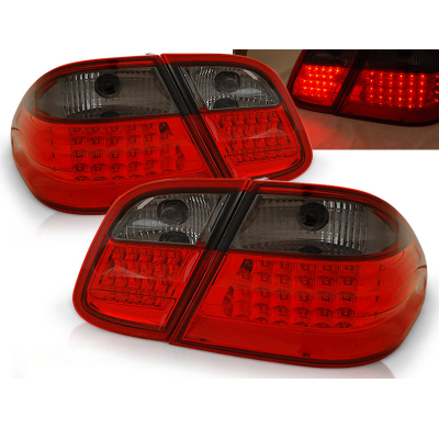 Pilotos Traseros Led Mercedes W208 Clk 03.97-04.02 Rojo Ahumado Led
