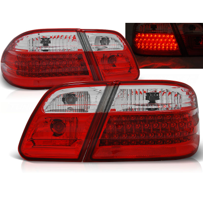 Pilotos Traseros Led Mercedes W210 95-03.02 Rojo/Blanco Led