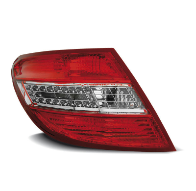 Pilotos Traseros Led Mercedes C-Klasa W204 Sedan 07-10 Rojo/Blanco Led