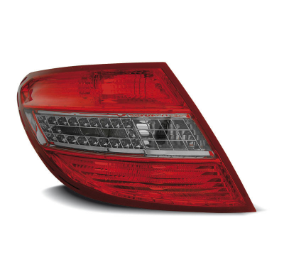 Pilotos Traseros Led Mercedes C-Klasa W204 Sedan 07-10 Rojo Ahumado Led