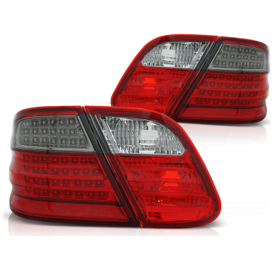 Pilotos Traseros Led Mercedes Clk W208 03.97-04.02 Rojo Ahumado Led
