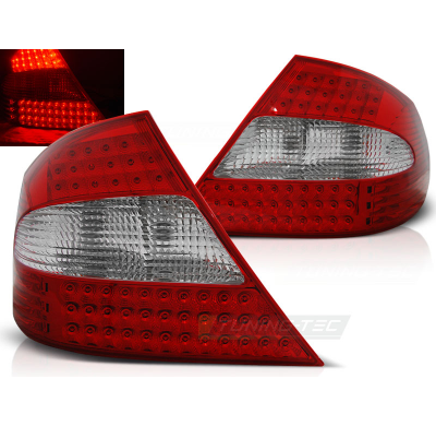 Pilotos Traseros Led Mercedes Clk W209 03-10 Rojo/Blanco Led