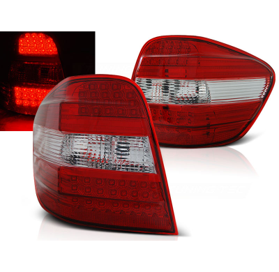 Pilotos Traseros Led Mercedes M-Klasa W164 05-08 Rojo/Blanco Led