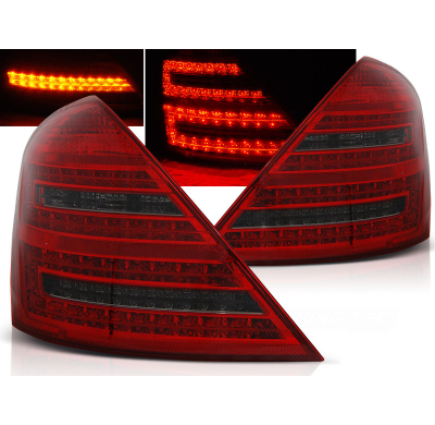 Pilotos Traseros Led Mercedes W221 S-Klasa 05-09 Rojo Ahumado Led