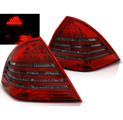 Pilotos Traseros Led Mercedes C-Klasa W203 Sedan 00-04 Rojo Ahumado Led