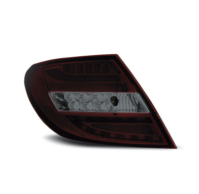 Pilotos Traseros Led Mercedes C-Klasa W204 Sedan 07-10 Rojo Ahumado Led Bar
