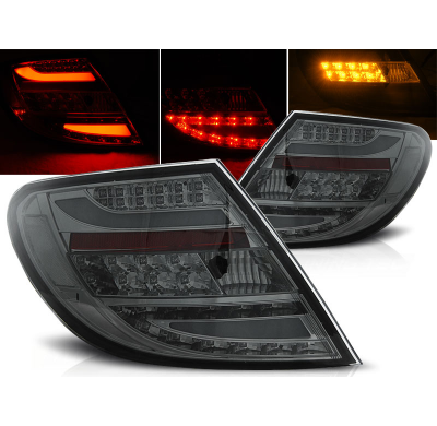 Pilotos Traseros Led Mercedes C-Klasa W204 Sedan 07-10 Ahumado Led Bar
