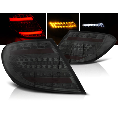 Pilotos Traseros Led Mercedes C-Klasa W204 Sedan 07-10 Ahumado Led Bar