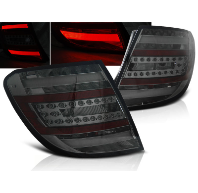 Pilotos Traseros Led Mercedes C-Klasa W204 Kombi 07-10 Ahumado Led Bar