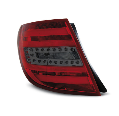Pilotos Traseros Led Mercedes C-Klasa W204 Kombi 07-10 Rojo Ahumado Led Bar