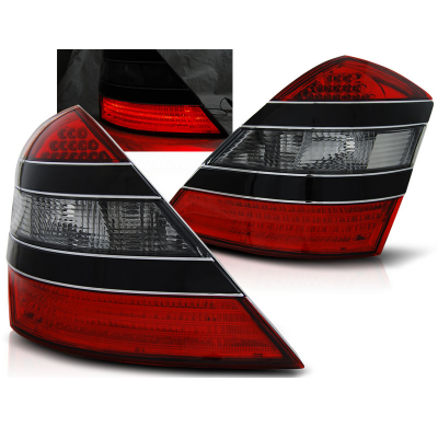 Pilotos Traseros Led Mercedes W221 S-Klasa 05-09 Rojo Ahumado Negro Led
