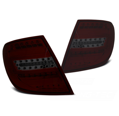 PILOTOS TRASERAOS LED MERCEDES C-KLASA W204 KOMBI 07-10 BARRA LED ROJA HUMO