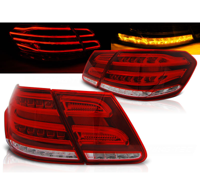 Pilotos Traseros Led Mercedes W212  E-Klasa 09-13  Rojo/Blanco Led