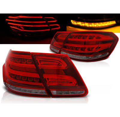 Pilotos Traseros Led Mercedes W212 E-Klasa 09-13  Rojo Ahumado Led