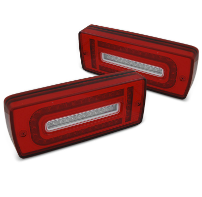 Pilotos Traseros Led Rojo Blanco Para Mercedes W463 G-Class 07-17