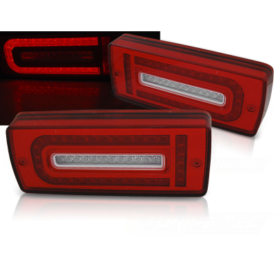 Pilotos Traseros Led Rojo Blanco Para Mercedes W463 G-Class 07-17