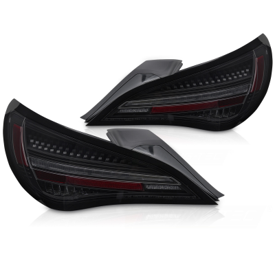 PILOTOS TRASEROS LED SEQUENCIALES NEGRAS AHUMADAS para MERCEDES CLA C117 13-16 BOMBILLA OE