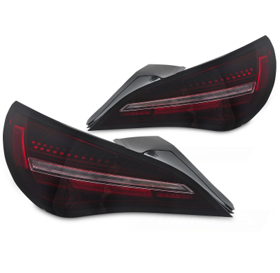 PILOTOS TRASEROS LED SEQUENCIALES NEGRO ROJO para MERCEDES CLA C117 13-16 BOMBILLA OE