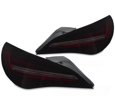 PILOTOS TRASEROS LED SEQUENCIALES NEGRO ROJO HUMO PARA MERCEDES CLA C117 13-16 BOMBILLA OE