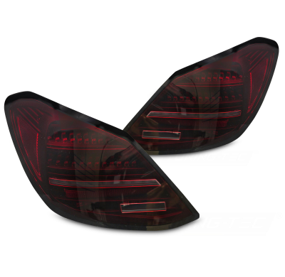 PILOTOS TRASEROS LED ROJO NEGRO SEQUENCIALES para MERCEDES CLASE C W205 14-21