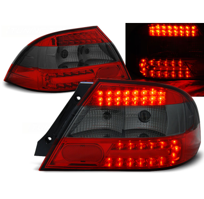 Pilotos Traseros Led Mitsubishi Lancer 7 Sedan 04-07 Rojo Ahumado Led