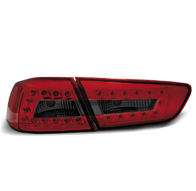Pilotos Traseros Led Mitsubishi Lancer 8 Sedan 08-11 Rojo Ahumado Led