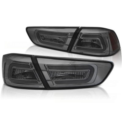 Pilotos Traseros Led Mitsubishi Lancer 8 Sedan 08-11 Smoke Led Bar