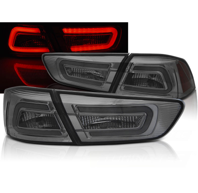 Pilotos Traseros Led Mitsubishi Lancer 8 Sedan 08-11 Smoke Led Bar