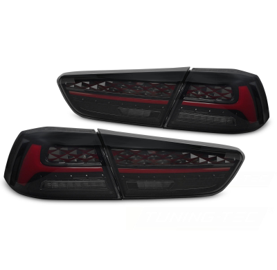 PILOTOS TRASEROS LED AHUMADOS para MITSUBISHI LANCER 8 SEDÁN 08-16 / LANCER EVOLUTION X 07-16
