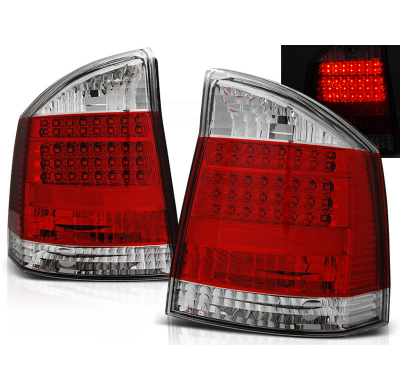 Pilotos Traseros Led Opel Vectra C Sedan Hb 04.02-08 Rojo/Blanco Led