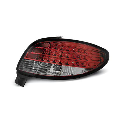Pilotos Traseros Led Peugeot 206 10.98- Rojo/Blanco Led