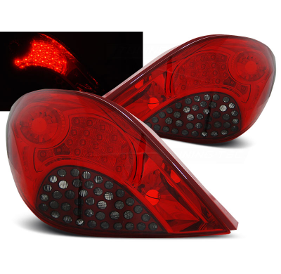 Pilotos Traseros Led Peugeot 207 3d/5d 05.06-06.09 Rojo Ahumado Led