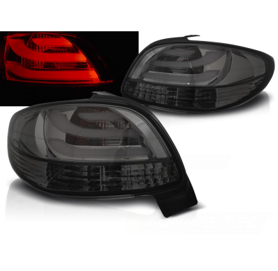 Pilotos Led Peugeot 206 10.98- Ahumado Led Bar