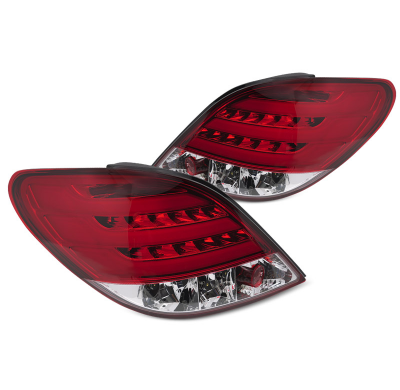 PILOTOS TRASEROS PEUGEOT 207 3D/5D 05.06-06.09 BARRA LED ROJA BLANCA